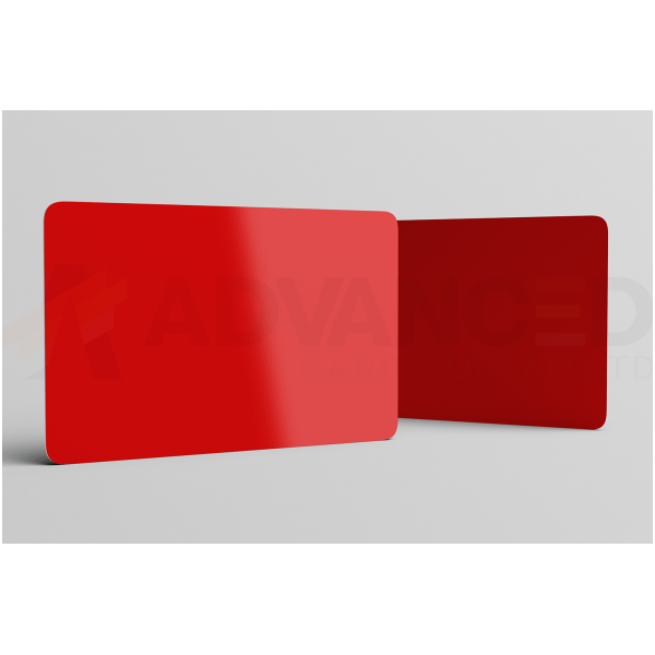 Red Blank Plastic PVC CR80 Card Blank Plastic Cards Plastic Card Supplier