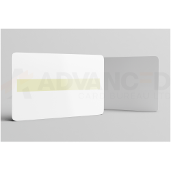 Blank White PVC Plastic ID Cards CR80 760 Micron with Signature Panel Blank Plastic Cards Plastic Card Supplier