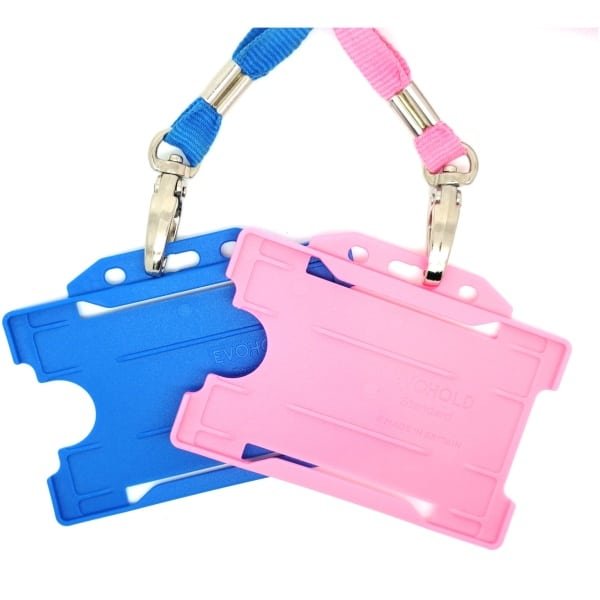 Evohold Single-Sided Landscape ID Card Holder Id Card Accessories Plastic Card Supplier