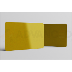 Light Gold Blank Plastic PVC CR80 Cards Blank Plastic Cards Plastic Card Supplier