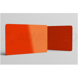 Orange Blank Plastic PVC CR80 Cards Blank Plastic Cards Plastic Card Supplier