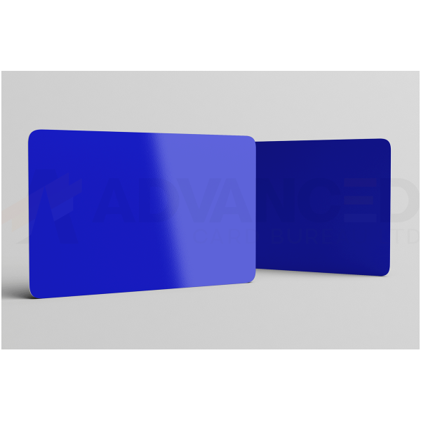 Royal Blue Blank Plastic PVC CR80 Cards Blank Plastic Cards Plastic Card Supplier