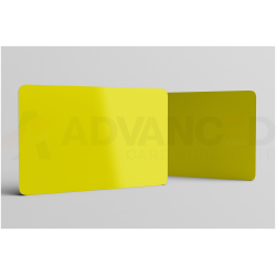 Yellow Blank Plastic PVC CR80 Card Blank Plastic Cards Plastic Card Supplier