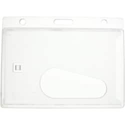 Clear Enclosed Rigid Card Holder – Landscape Id Card Accessories Plastic Card Supplier