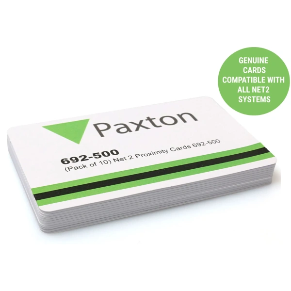 Paxton 692-500 Net2 Proximity ISO Cards (10 Pack) for Access Control Systems Access Control Cards Plastic Card Supplier