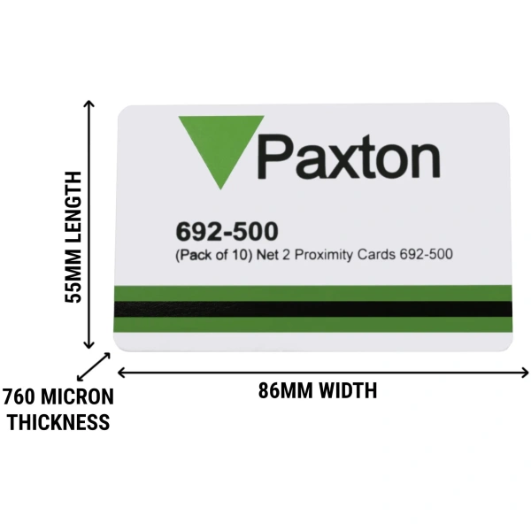 Paxton 692-500 Net2 Proximity ISO Cards (10 Pack) for Access Control Systems Access Control Cards Plastic Card Supplier