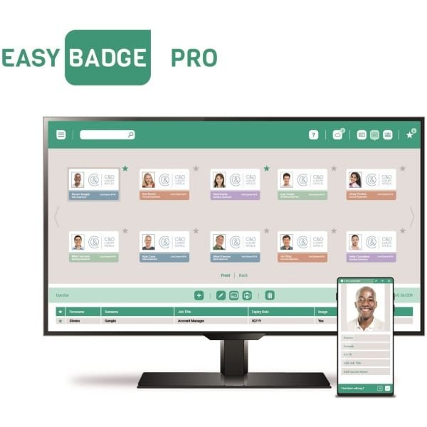 EasyBadge ID Card Software Upgrade from Lite to Professional Easybadge Plastic Card Supplier