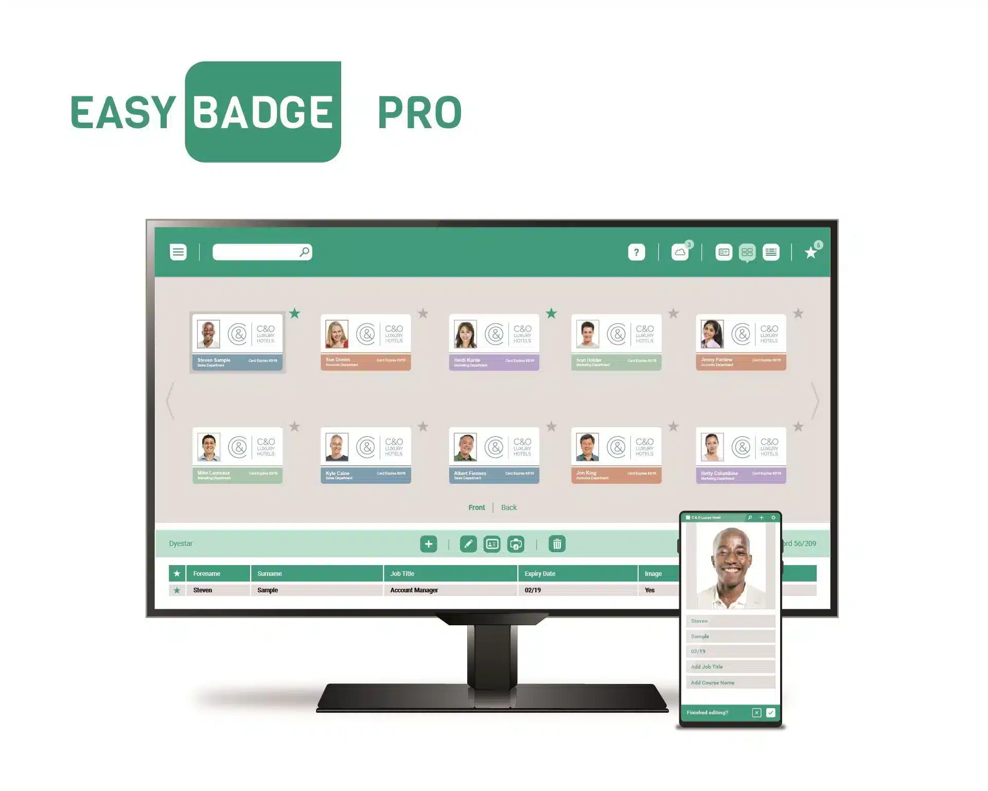 EasyBadge Professional ID Card Design Software Easybadge Plastic Card Supplier