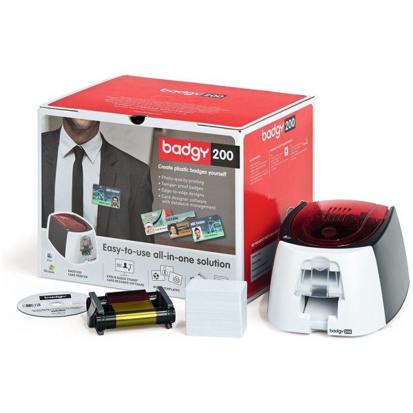 Evolis Badgy 200 ID Card Printer Direct to Card Printer Plastic Card Supplier