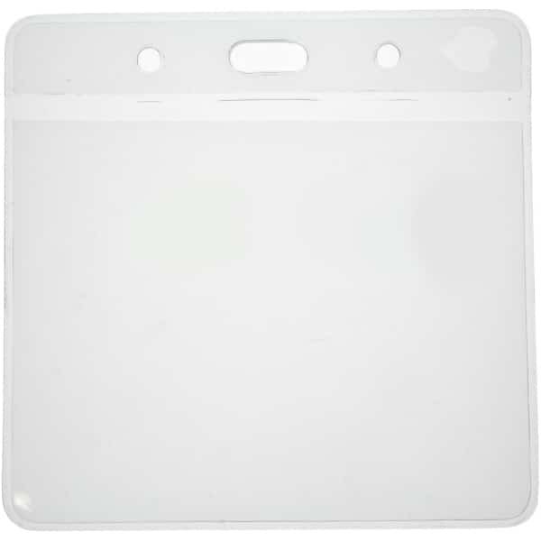 Clear Vinyl Visitor Pass Holder – 102x83mm Flexible Card Holder Plastic Card Supplier