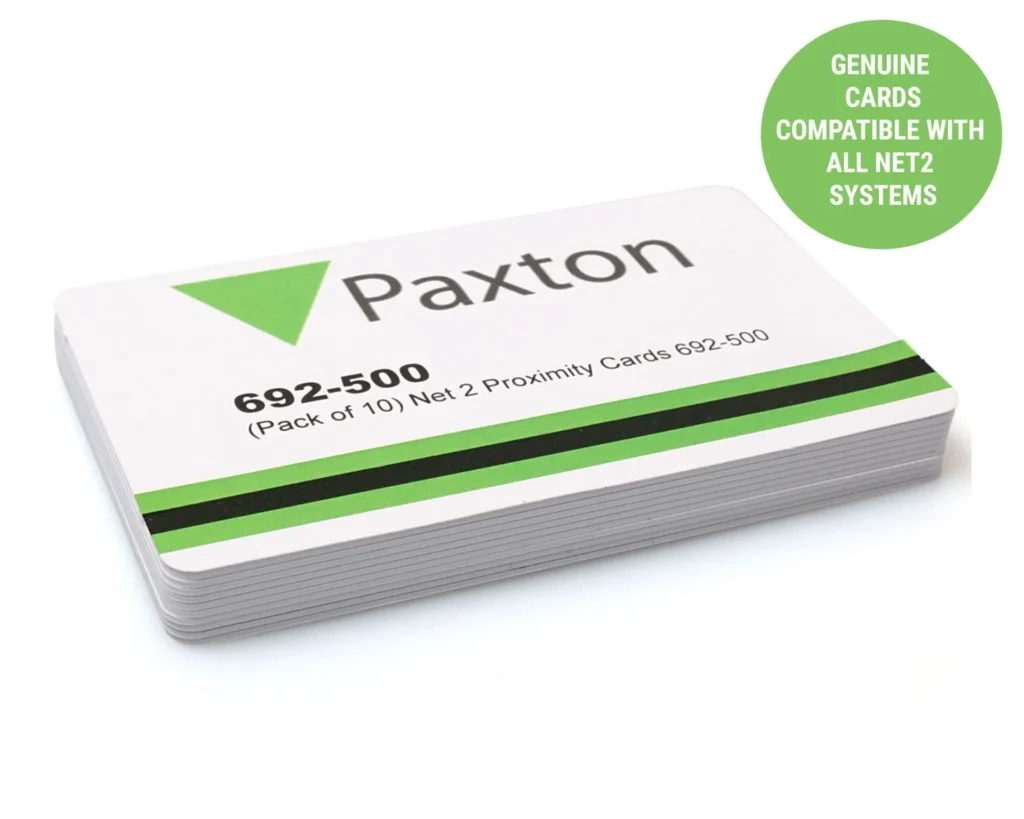 Paxton 692-500 Net2 Proximity ISO Cards (10 Pack) for Access Control Systems
