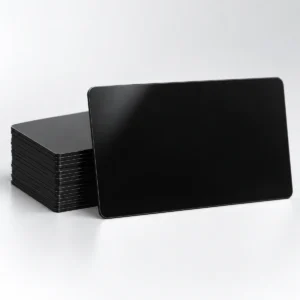 Black Blank Plastic PVC CR80 Cards