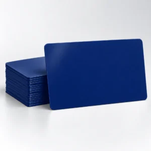 Dark Blue Blank Plastic PVC CR80 Cards