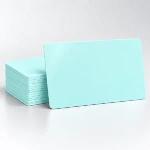 Light Blue Blank Plastic PVC CR80 Cards Light Blue Blank Plastic PVC CR80 Cards