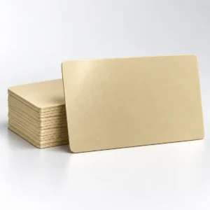 Light Gold Blank Plastic PVC CR80 Cards Light Gold Blank Plastic PVC CR80 Cards