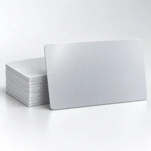 Silver Blank Plastic PVC CR80 Card
