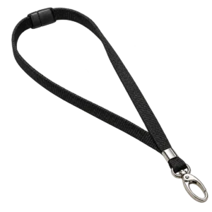 Black Lanyards with Metal Lobster Clip