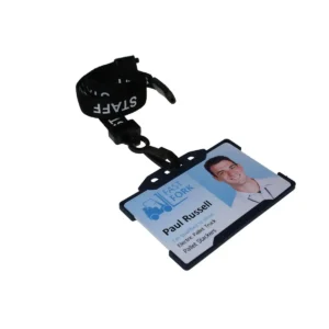 Black Staff Lanyard With Plastic Clip 3