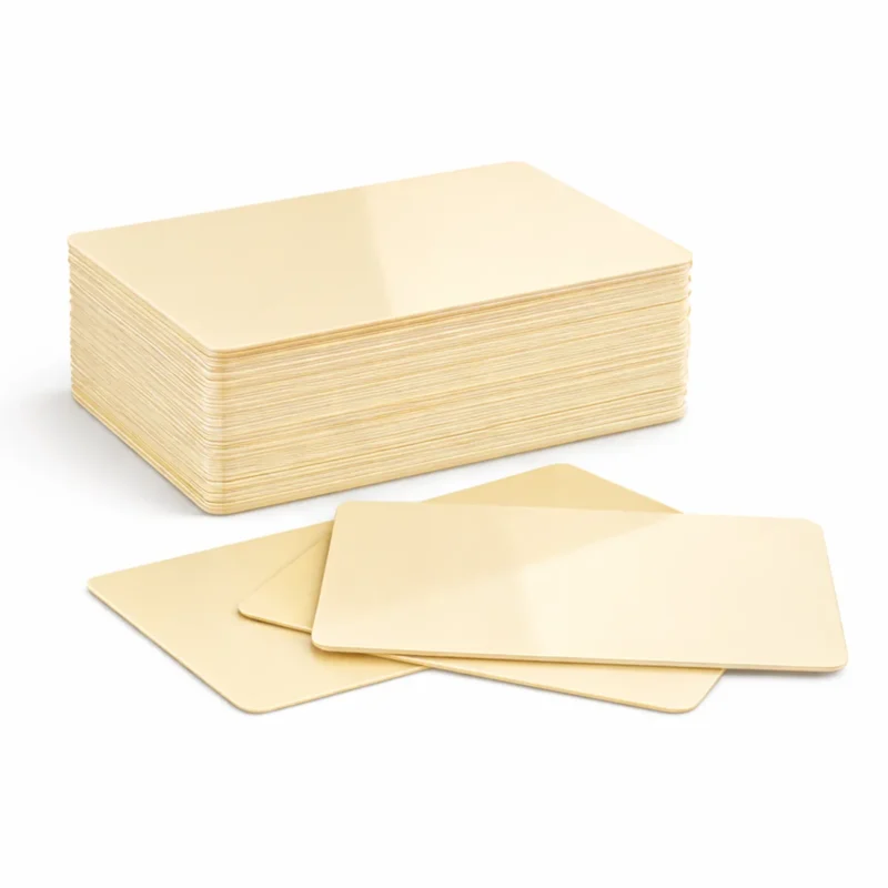 Blank Cream PVC ID Cards - Advanced Card Bureau Ltd Blank Cream PVC ID Cards