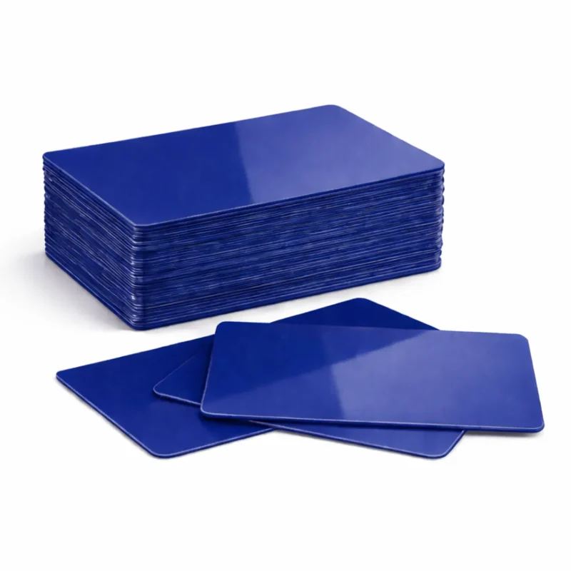 Blank Dark Blue PVC ID Cards