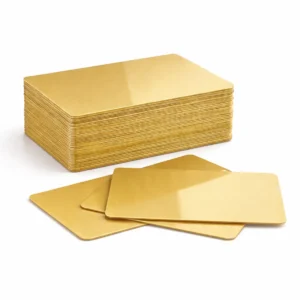 Blank Gold PVC ID Cards