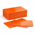 Blank Orange PVC ID Cards