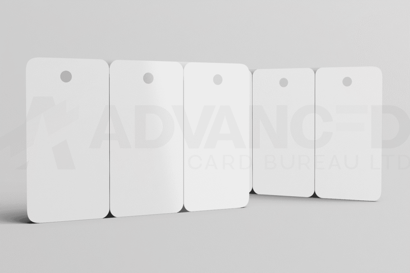 Blank White 3 tag PVC Cards 2025