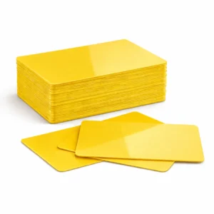 Blank Yellow PVC ID Cards