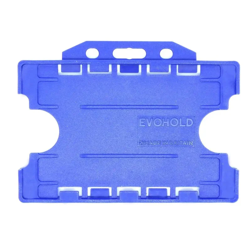 Blue Double Sided Id Card Holder