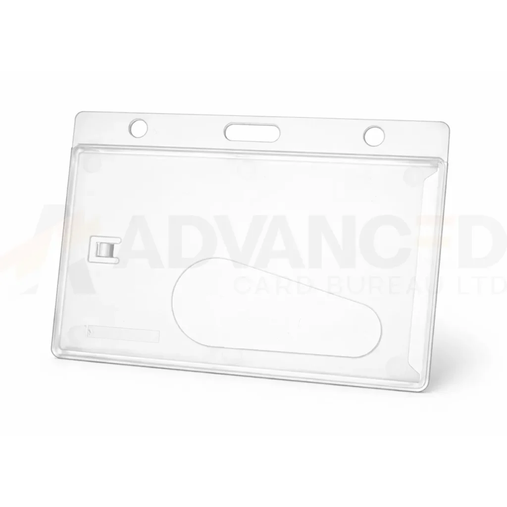Clear Enclosed Id Card Holder Lansdcape