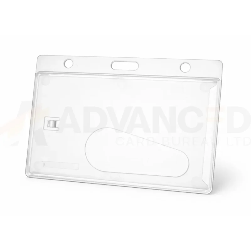 Clear Enclosed Id Card Holder Lansdcape