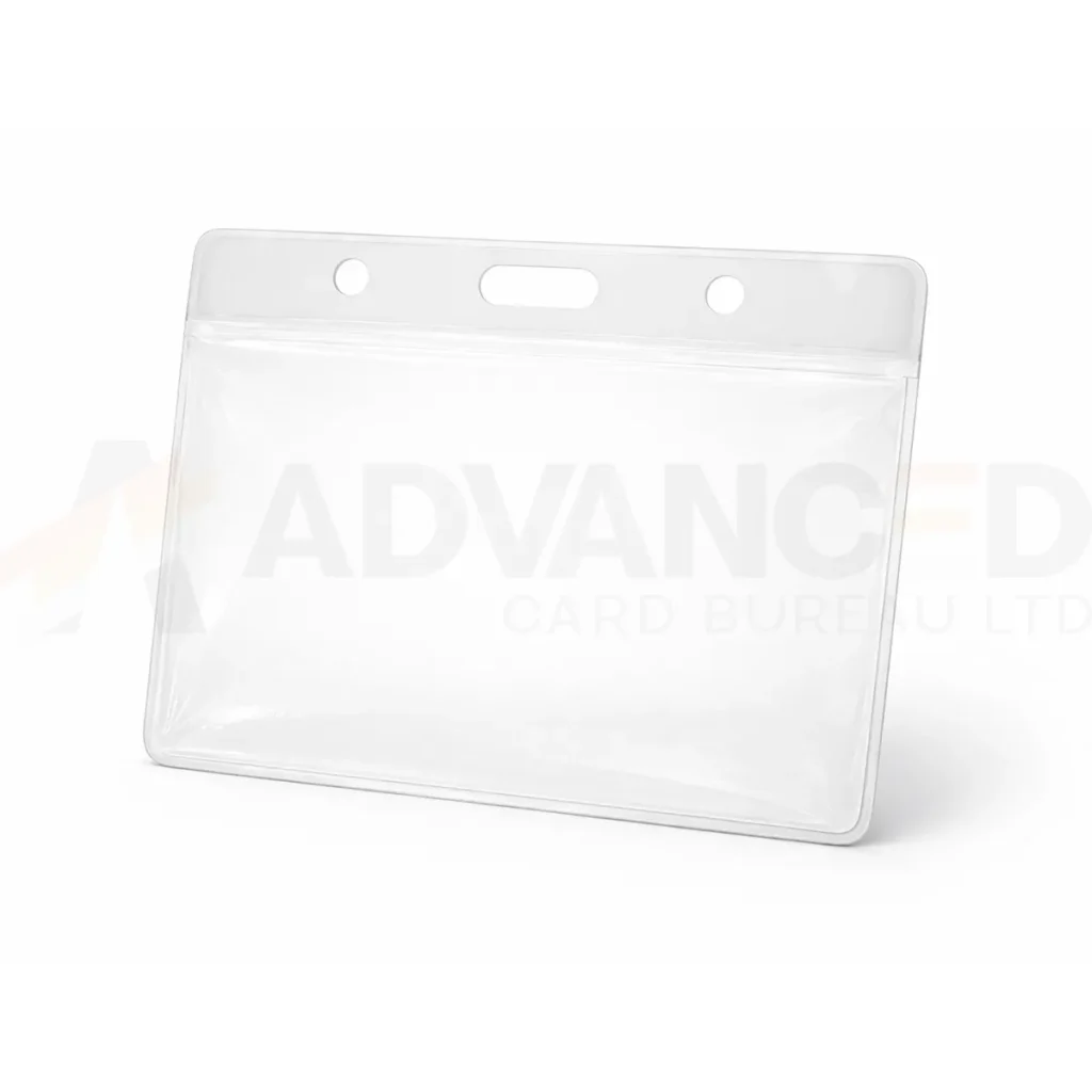 Clear Vinyl Visitor Pass Holder – 102x83mm