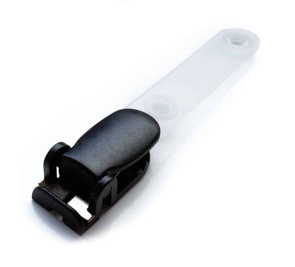 Black ID Strap Clips – Pack of 100 Black ID Strap Clips – Pack of 100
