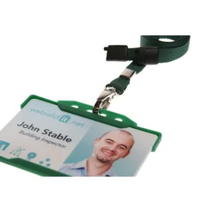 Dark Green Lanyard with Metal Lobster Clip 2