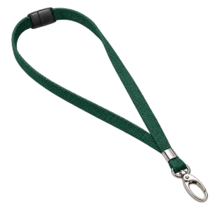 Dark Green Lanyards with Metal Lobster Clip