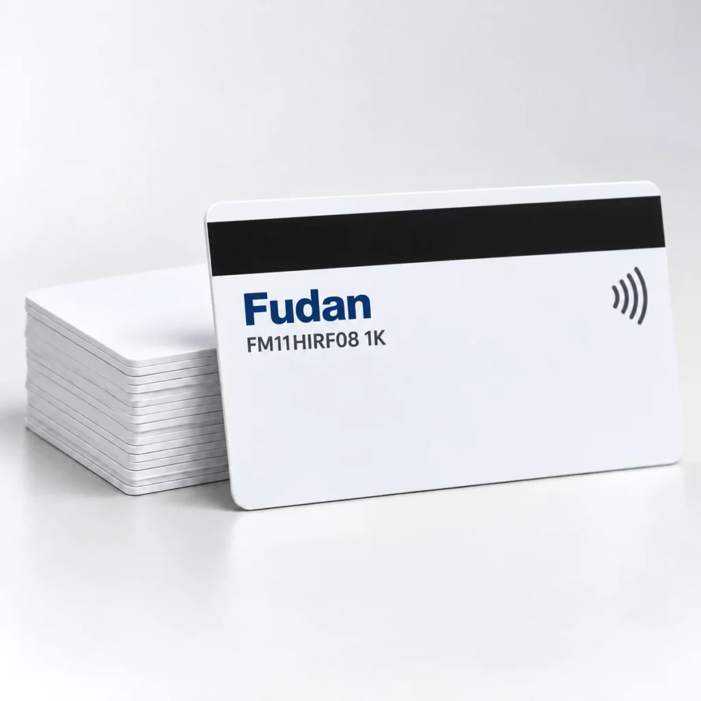 Blank Fudan FM11HIRF08 1K Cards with Magnetic Stripe - Pack of 100