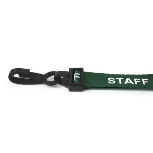 Green Staff Lanyard With Plastic Clip 3