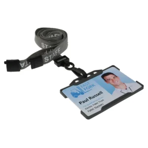 Grey Staff Lanyard With Plastic Clip 3