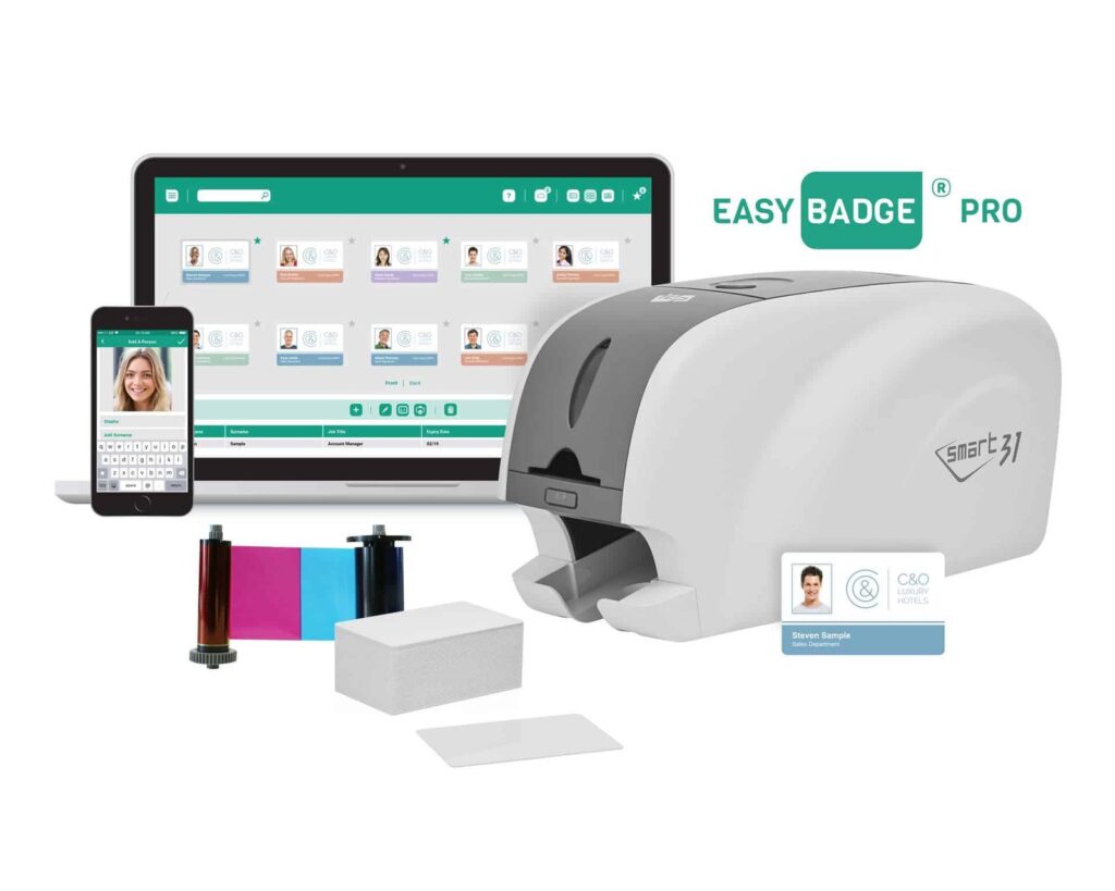 IDP Smart 31 ID Card Printer Bundle (Dual-Sided)