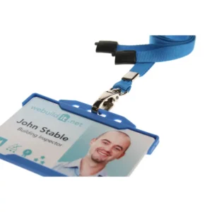 Light Blue Lanyard with Metal Lobster Clip 3