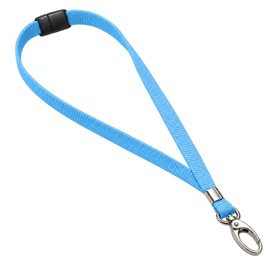 Light Blue Lanyards and Metal Lobster Clip Light Blue Lanyards and Metal Lobster Clip