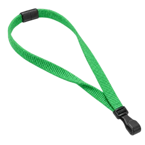 Light Green Lanyards with Plastic J Clip