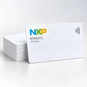 100 Pack of Blank White NTAG213 NXP NFC Cards with 144bytes Memory