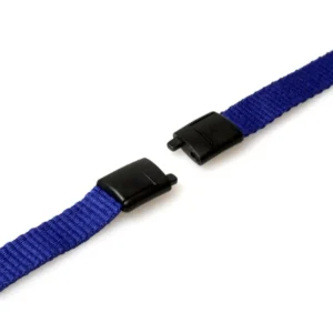 Navy Blue Lanyard with Plastic J clip 4