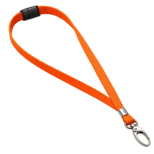 Orange Lanyards with Metal Lobster Clip