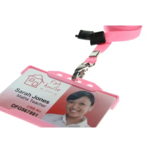 Pink Lanyard with Metal Lobster Clip 3
