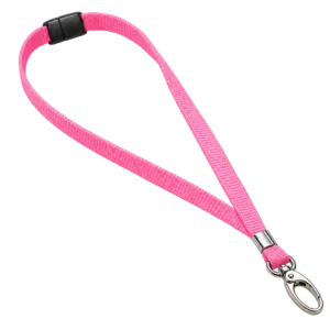 Pink Lanyards with Metal Lobster Clip