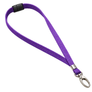 Purple Lanyards with Metal Lobster Clip