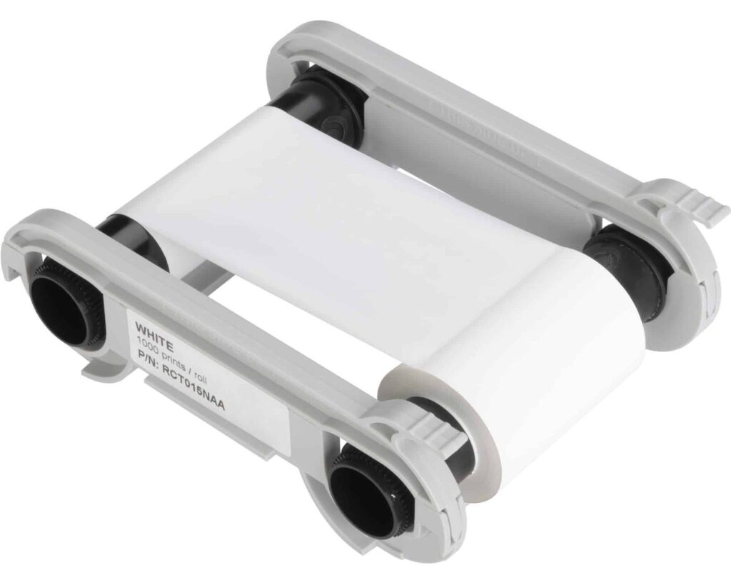 Evolis RCT015NAA White Monochrome Ribbon - 1,000 Prints