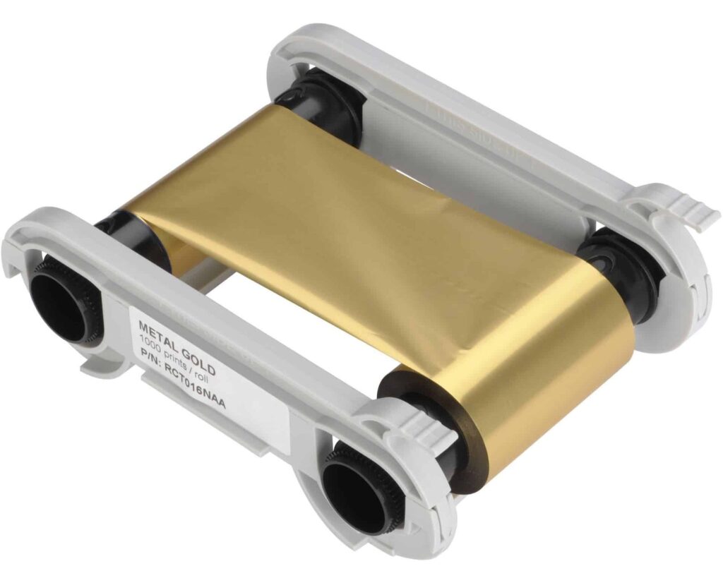 Evolis RCT016NAA Metallic Gold Ribbon (1,000 Prints)